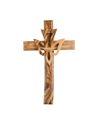 Croix en bois d'olivier en 12 cm