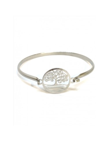 Bracelet arbre de vie en acier