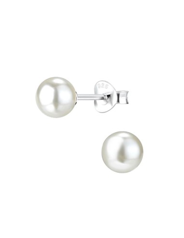 Boucles d'oreilles perles en 4 mm