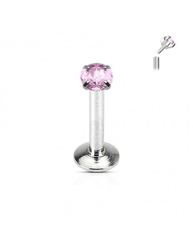 Piercing labret acier 2 mm modèle Amram