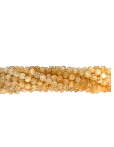 Perles en citrine naturelle en 10 mm