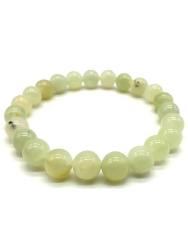 Bracelet Jade vert perles en 8 mm