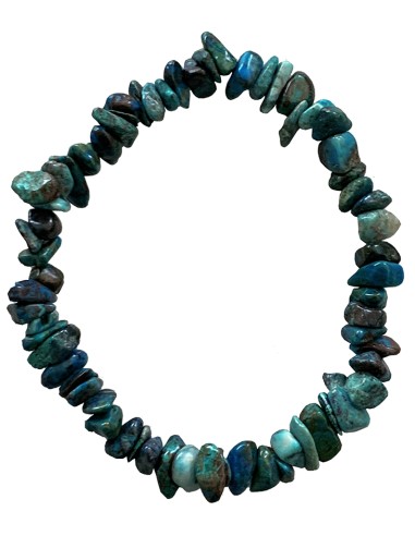 Bracelet Chrysocolle pierres minérales baroques