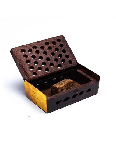 Encens résine vanille et ambre en mini boîte