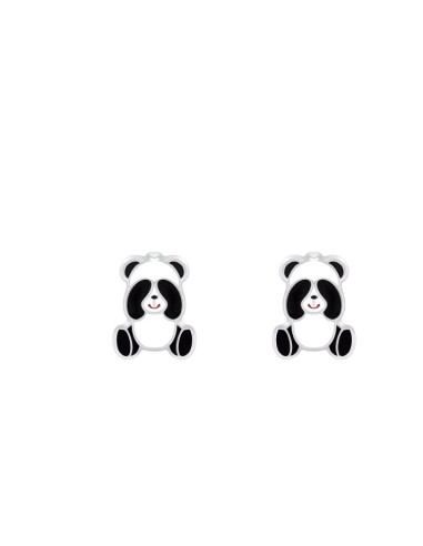 Boucles d'oreilles Panda bijou en argent