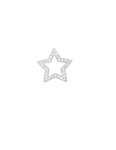 Pendentif étoile bijou en argent et strass