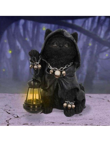 Déco chat noir Reapers feline lantern
