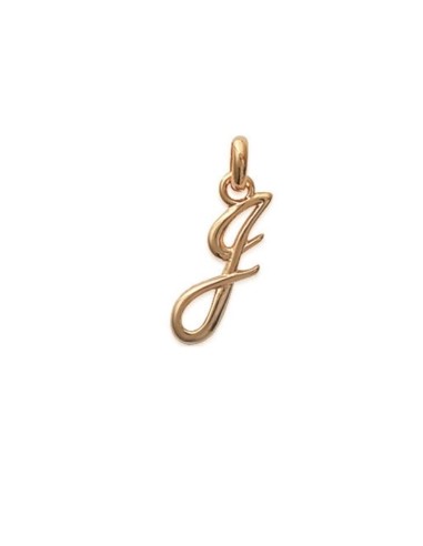 Pendentif lettre J bijou en plaqué or