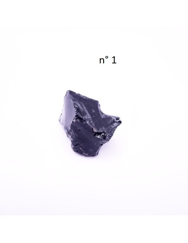 Obsidienne noire en pierre brute