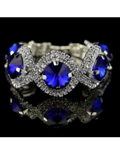 Bracelet bleu saphir fantaisie modèle Apostoo