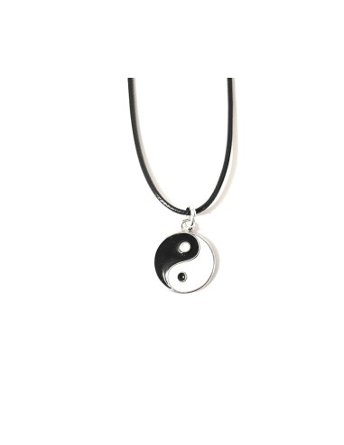 Pendentif  yin yang en acier