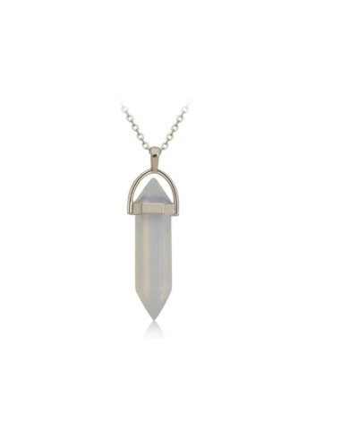 Pendentif Collier pendule  couleur opaline