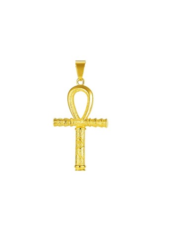 Pendentif Ankh croix de vie bijou en acier 6.5 cm