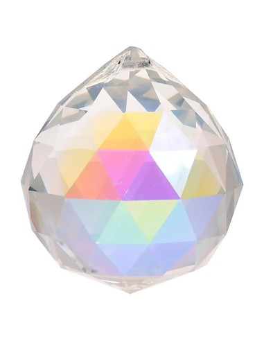 Cristal Sphère arc en ciel qualité AAA maxi 5 cm