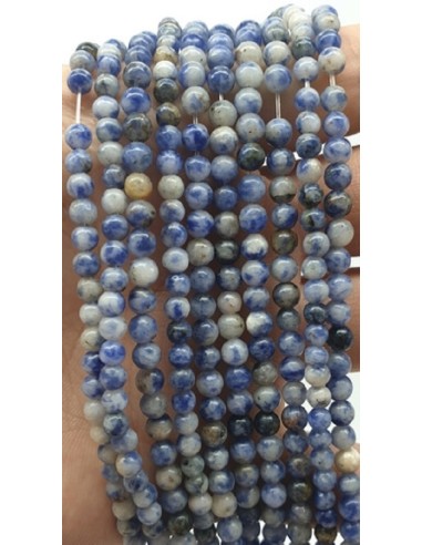 Accessoires Perles en sodalite 22 perles en 4 mm