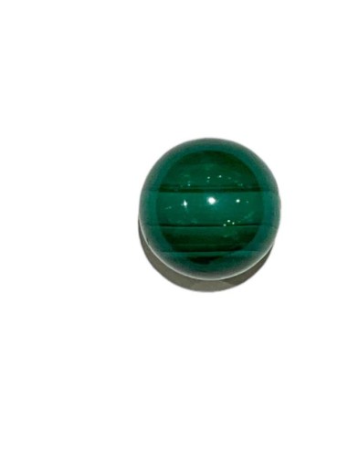 Pendentif sphère en malachite percée bijou en 2 cm