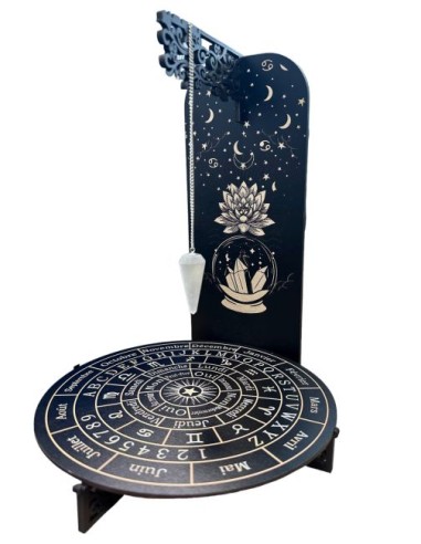 Planche pour pendule astrologie bois pour divination