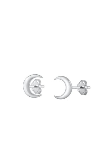 Boucles d'oreilles Lune en argent