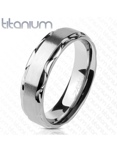 Bague alliance acier en 6 mm