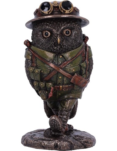 Figurine chouette Hibou Oscar Militaire