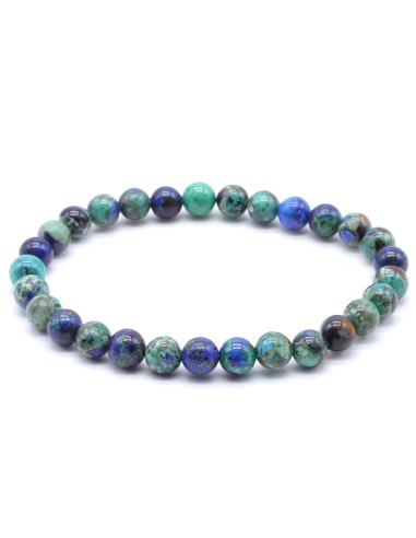 Bracelet azurite bijou en pierres en 6 mm