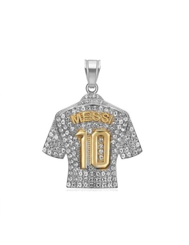 Pendentif Hip Hop Messi 10