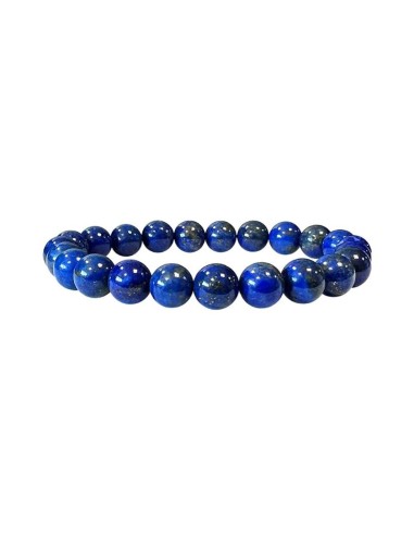 Bracelet en Lapis lazuli AAA  perles en 8 mm