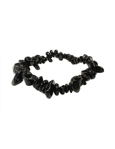 Bracelet Obsidienne noire chips