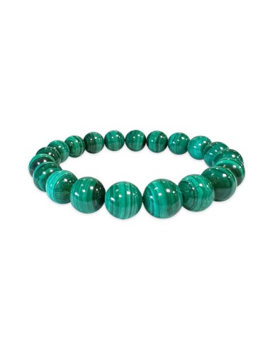 Bracelet Malachite AA du Congo pierres minérales bijou en 10 mm