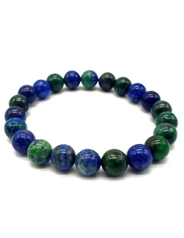 Bracelet azurite pierres en 8 mm