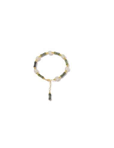 Bracelet jade Bambou avec un charm