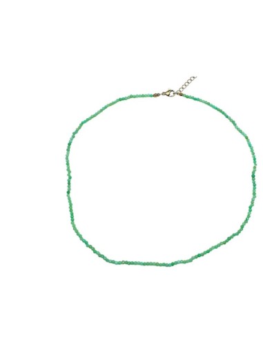 Collier Chrysoprase en perles de 2.5 mm