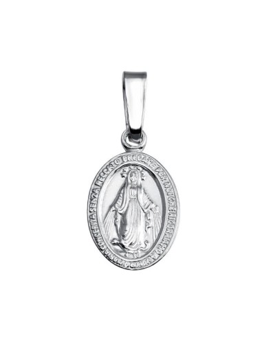 Pendentif Sainte Vierge bijou religieux en argent en 10 mm