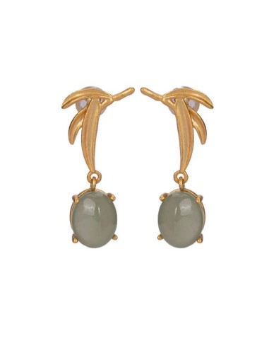 Boucles d'oreilles et pierre de jade