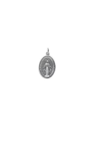 Pendentif Vierge Miraculeuse bijou religieux en argent en 22 mm