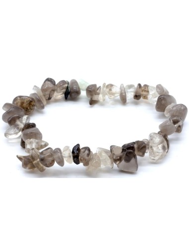 Bracelet Quartz fumé pierres baroques