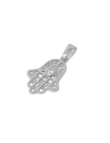 Pendentif main de fatma filigranée bijou en argent