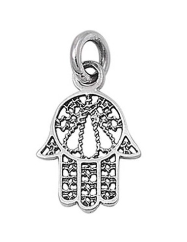 Pendentif main de fatma filigranée en 18 mm bijou en argent