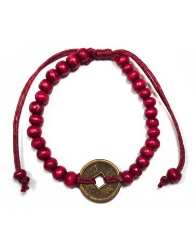 Bracelet rouge Feng shui de Bali