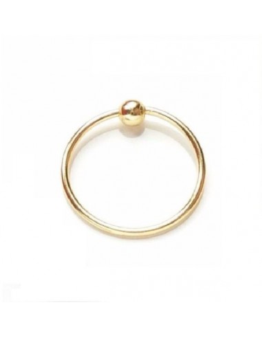 Piercing nez anneau doré 10 mm modèle Arkaitz