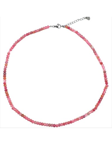 Collier en rhodochrosite perles en 4 mm