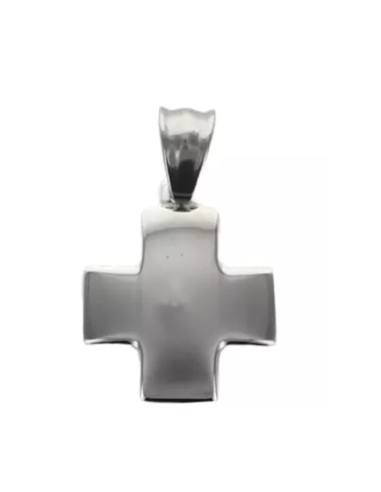 Pendentif croix de Malte en acier