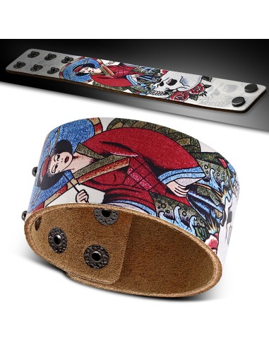 Bracelet geisha en cuir