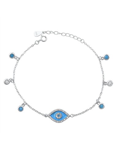 Bracelet porte bonheur œil bleu