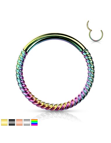 Piercing anneau 1 mm x 0.8 mm segment articulé