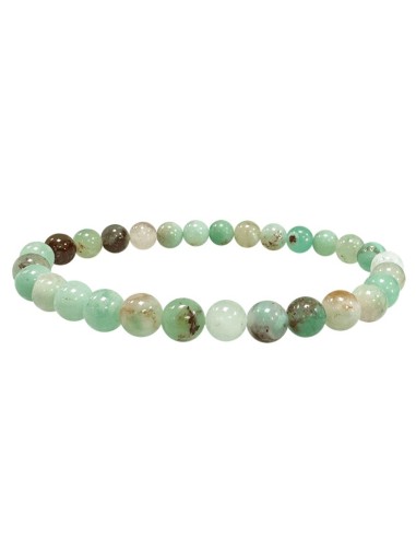 Bracelet Pierre Chrysoprase en perles de 6 mm