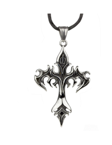 Pendentif croix bijou en acier