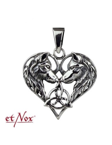 pendentif loup argent