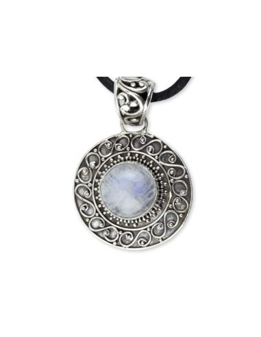 Pendentif pierre de lune bijou en argent