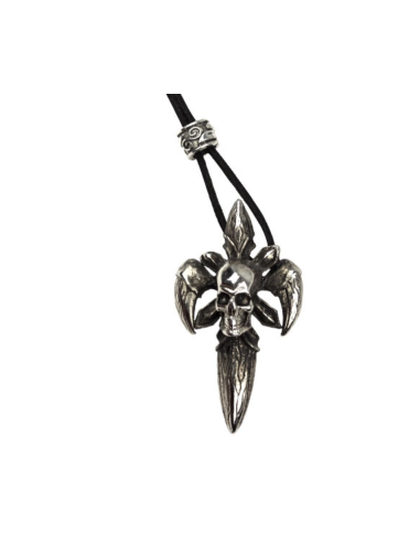 Pendentif Skull bijou en acier